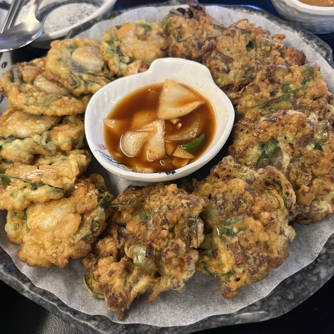apgujeon(압구전) - Cocina Coreana Jeon, Bindaetteok (Tortitas Coreanas), Gangnam-gu Seúl